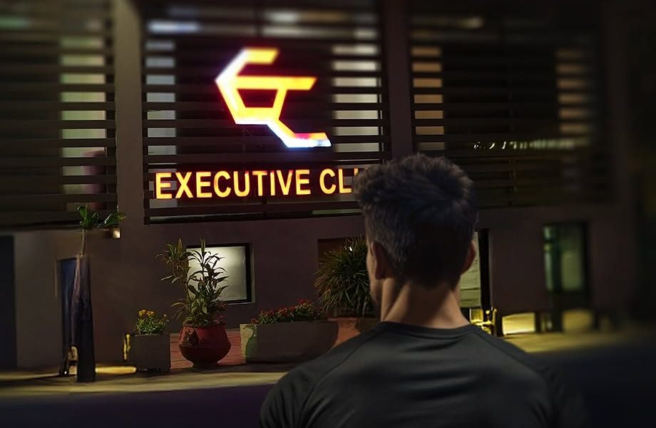 Executive Club storefront in F-10/4